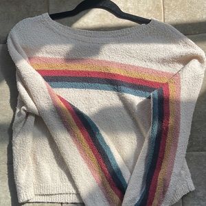 Velvet by Graham & Spencer rainbow sweater